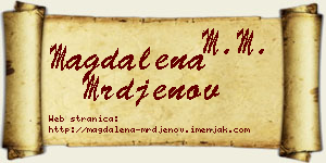 Magdalena Mrđenov vizit kartica